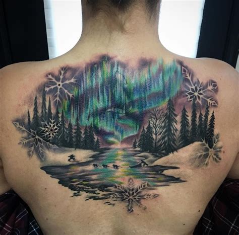 A Tattoo Is An Evergreen Accessory Winter Tattoo Northern Lights