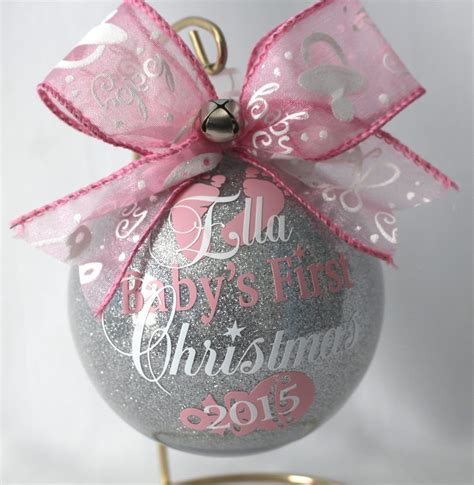 babys  christmas ornament personalized  baby etsy