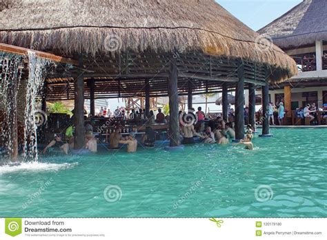 Swimming Pool At The Cruise Ship Port In Costa Maya