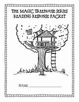 Magic House Tree Pages Series Response Packet Coloring Template Treehouse sketch template