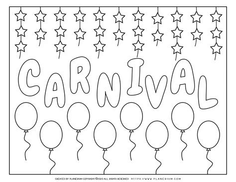 printable carnival coloring pages  printable templates