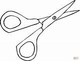 Scissors sketch template