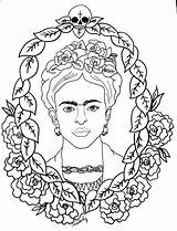 Frida Kahlo Coloring Pages Para Drawing Kids Color Dibujos Printable Pinturas Colorear Dibujo Pintar Khalo Imprimir Mandalas Obras Books Desenhos sketch template