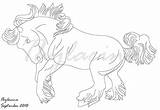 Lineart Clydesdale Deviantart Stats Comments sketch template
