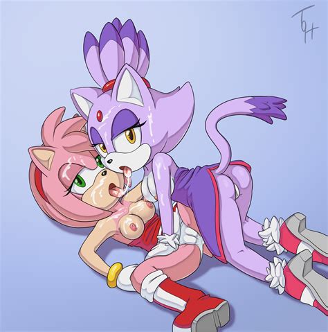 Rule 34 After Sex Amy Rose Anthro Anus Areola Ass Blaze