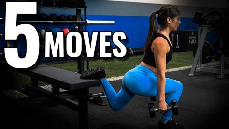 top 5 strong glutes exercises for females youtube