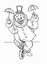 Clown Payasos Dibujos Circo Disegni Coloring Tueur Malabarista Pagliacci Payaso Zirkus Colorare Archivioclerici Magnifique Dibujoscolorear Circus Clowns Fantasie Fantasia Sombrilla sketch template