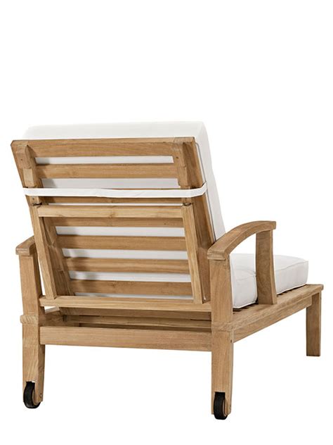 teak outdoor lounge chair modern furniture brickell