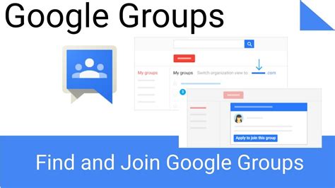 find  join google groups youtube