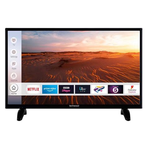 techwood aohd   smart hd led tv freeview play built  wifi  grade electrical deals