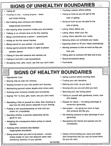 worksheets  boundaries  teens worksheetocom