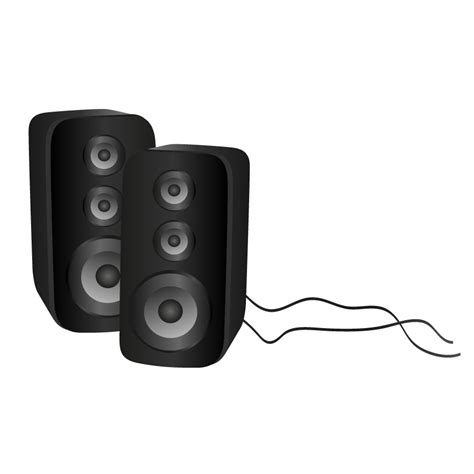 Computer Speaker Clipart Black And White 5 Clipart Station