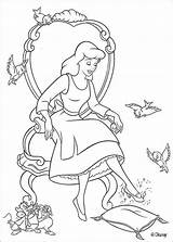 Cinderella Es Mewarnai Coloring Princess sketch template