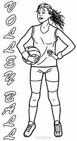 Volleyball Coloring Pages Printable Kids Colouring Cool2bkids Sports Sheets Print Drawing sketch template