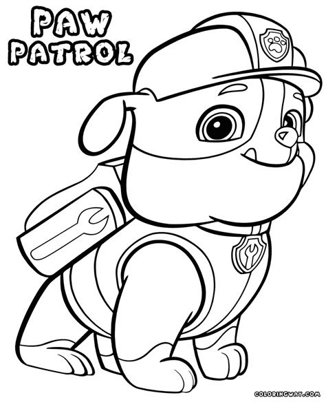 chase paw patrol coloring pages  getcoloringscom  printable