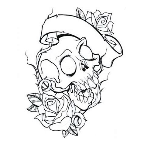 pin  douglas santana   skull coloring pages tattoo coloring