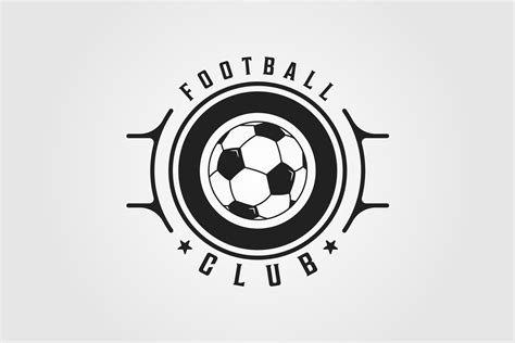 football  soccer logo vintage vector graphic  uzumakyfaradita creative fabrica