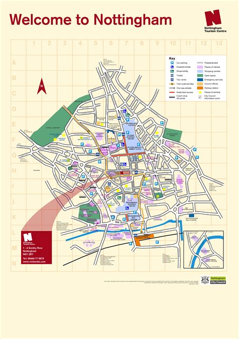 nottingham city centre map  caron lyon issuu