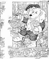 Hidden Christmas Puzzles Puzzle Coloring Object Objects Printables Games Kids Winter Worksheets Sheets Search Highlights Printable Adult Holiday Easy Pages sketch template