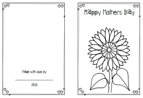 freebies mothers day mothers day cards preschool activities