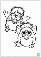 Furbys Dinokids Fargelegging Websincloud L0 Colorear Furby sketch template