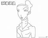 Jumanji Coloring Pages Nora Animated Tv Series Printable Kids sketch template