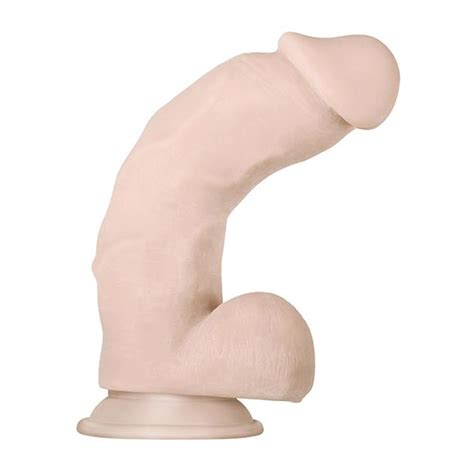 evolved real supple poseable girthy dildo light sex toys at adult