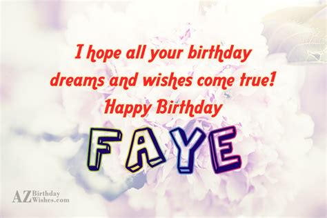 happy birthday faye