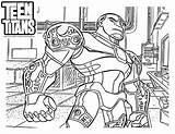 Titans Coloring Pages Getdrawings Team sketch template
