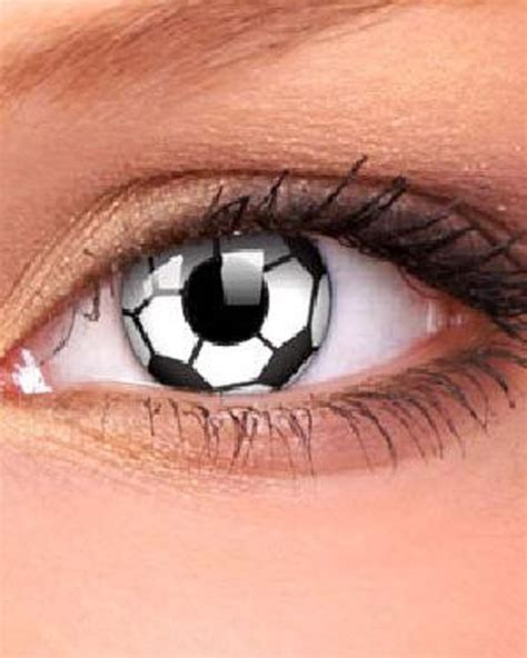 Soccer Ball Contact Lenses And Case Contacts Cat Eye Contacts
