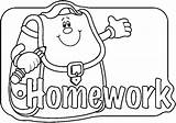 Homework Pages Coloring Sign Center Signs Classroom Clipart Clip Album Bmp Bw Choose Board School Archive sketch template