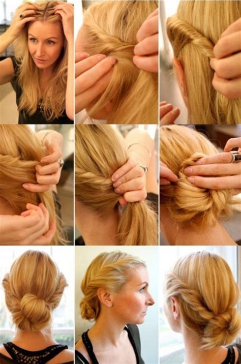 quick  easy step  step hairstyles  girls
