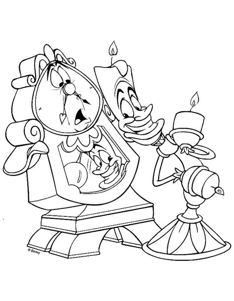 beauty   beast coloring pages coloringpagescom
