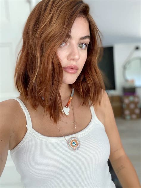Kristin Ess Dyed Lucy Hale S Hair Auburn Red For The First Time — Photo