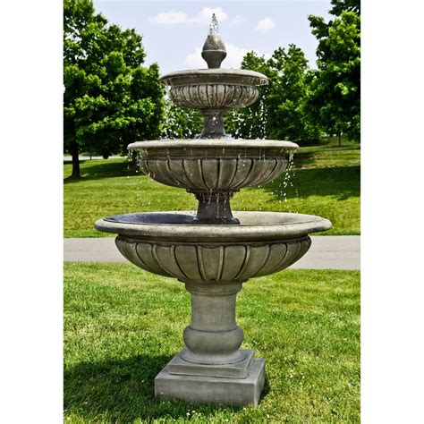 tier longvue outdoor water fountain