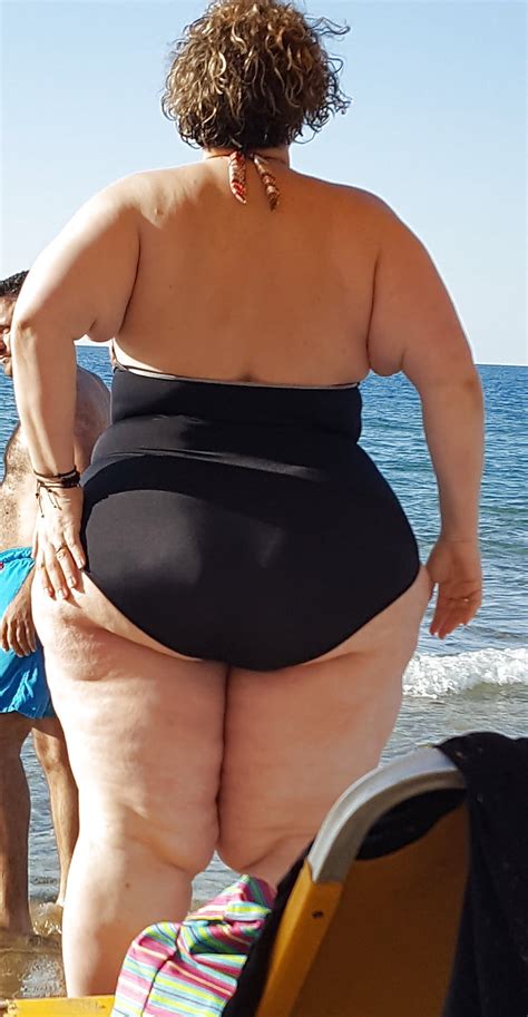 ssbbw mature amateur spied on the beach in swimsuit 9 pics xhamster