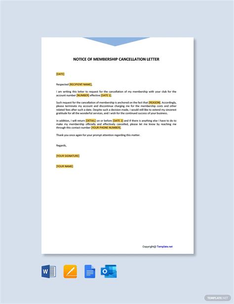 purchase order cancellation letter template google docs