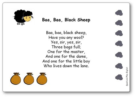 baa baa black sheep nursery rhyme song  lyrics  french