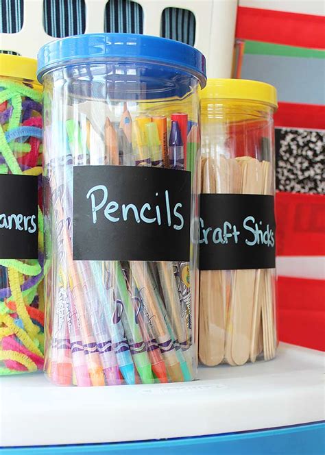 organize kids art supplies   small space sunny day family