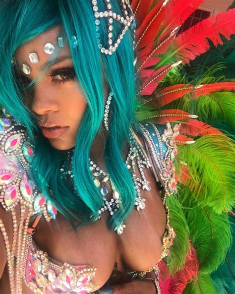 Island Gyal Rihanna Looks At A Carnival In Barbados