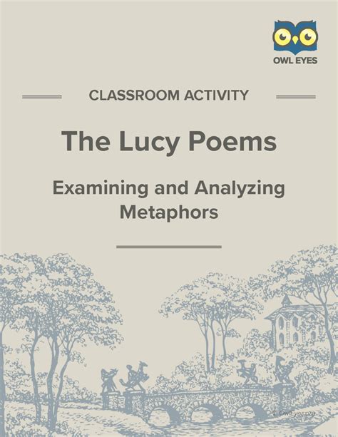 lucy poems metaphor activity owl eyes