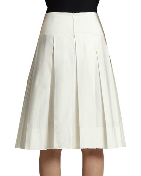 box pleated skirt  yoke elizabeths custom skirts