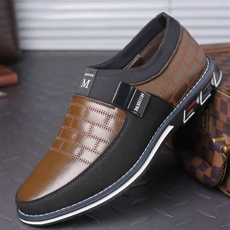 vipupon luxury casual mens comfortable business slip  shoes