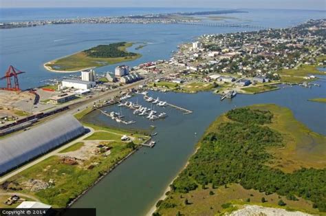aerial view   harbor  city