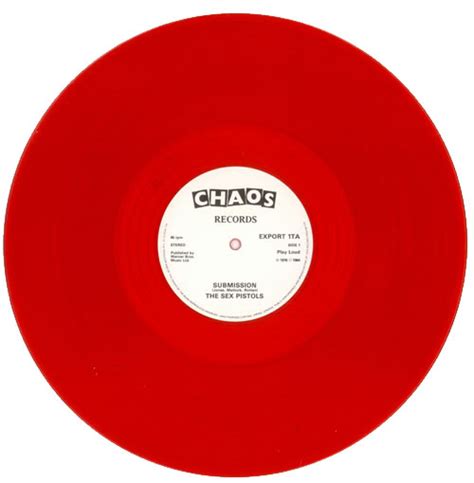sex pistols submission red vinyl uk 12 vinyl single 12 inch record