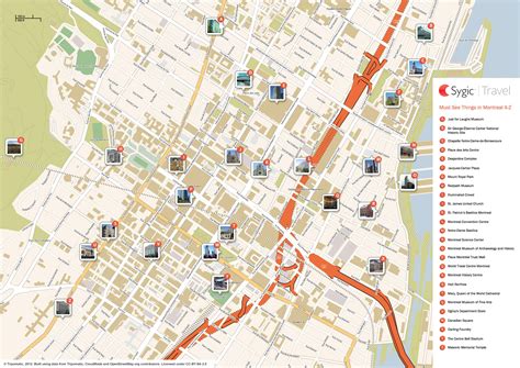 Map Of Montreal Attractions Tripomatic