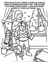 Coloring Safety Pages Winter Library Clipart Comments sketch template