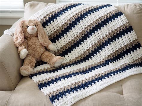 easy    day crochet baby blanket allfreecrochetcom