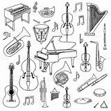 Instruments Musical Drawing Music Sketch Note Draw Classical Istockphoto sketch template