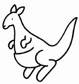 Kangaroo Coloring Pages Drawing Kids Clip Outline Cartoon Clipart Color Easy Cliparts Baby Para Animals Canguru Simple Desenho Animal Tree sketch template